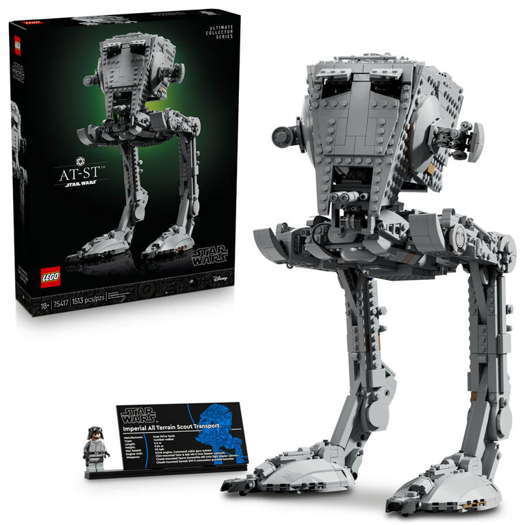 LEGO Star Wars AT-ST Walker Building Set - Collectible Blocks for Men & Women, Ages 18+ - 75417