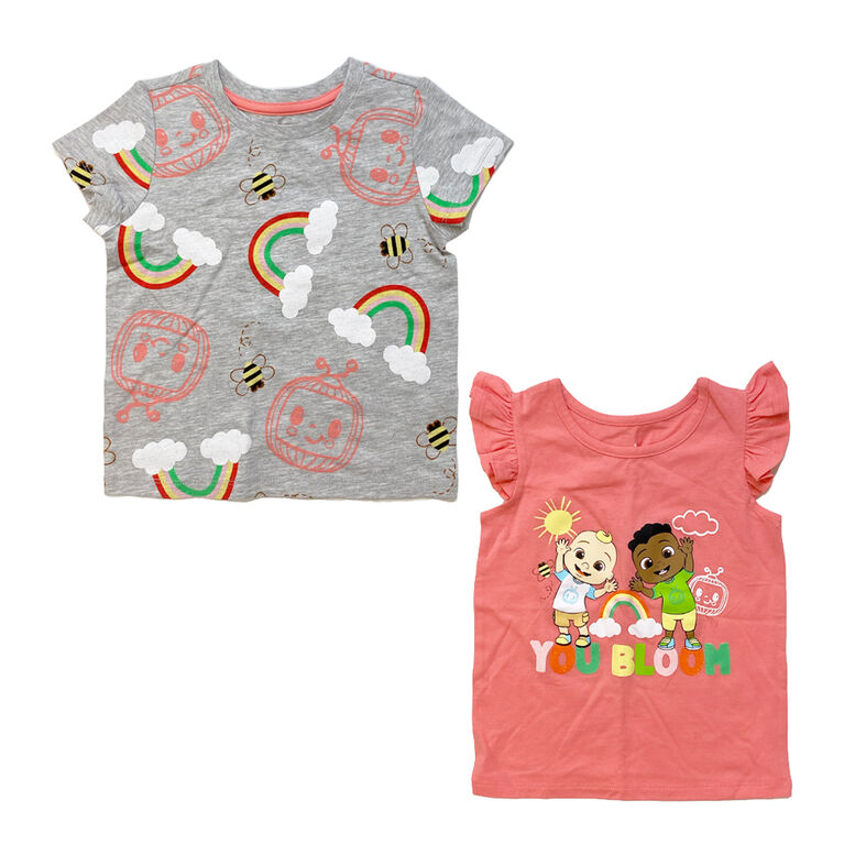 CoComelon - 2 Pack Fashion Tees - Pink - Size 5T -  Toys R Us  Exclusive