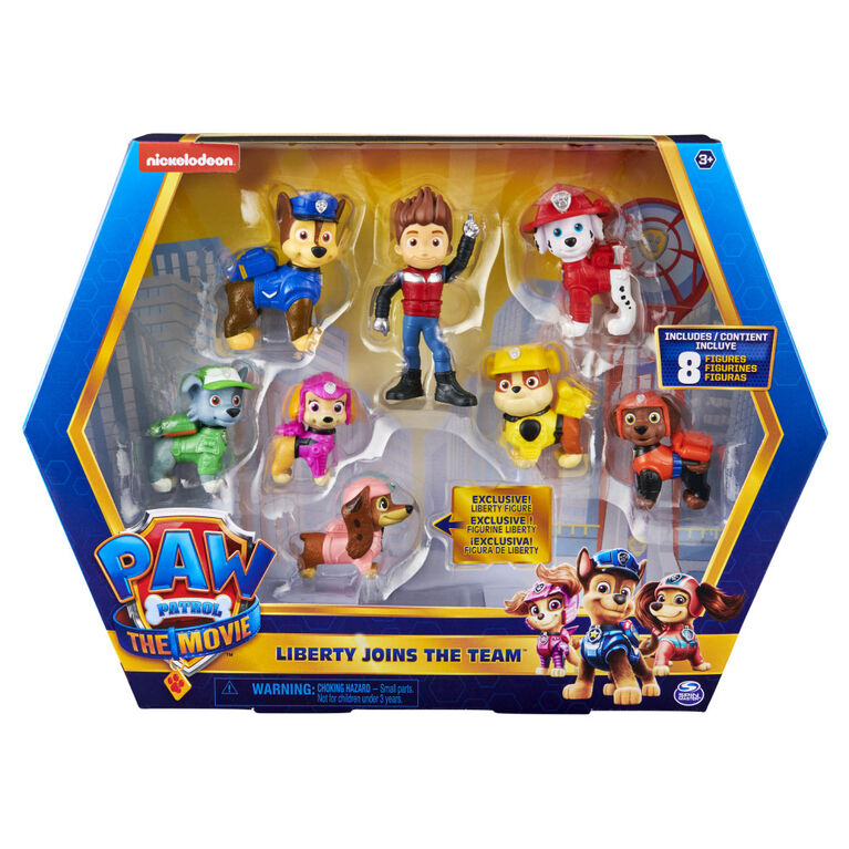PAW Patrol, Liberty Joins the Team 8-Figure Movie Gift Pack with Exclusive Collectible Figure