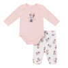 Minnie Ens.2pc Pantalons Corail 3/6M