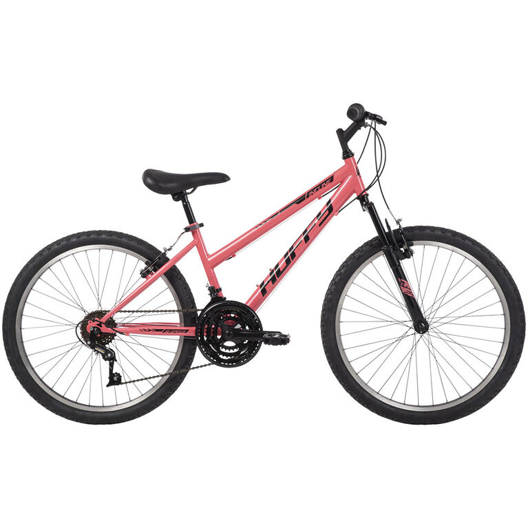 Huffy Incline 24-inch Women's 18-speed Mountain Bike with Front Suspension, Coral - R Exclusive