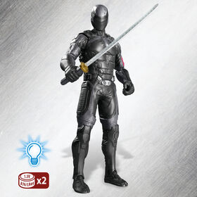 Snake Eyes: G.I. Joe Origins, Ninja Strike Snake Eyes, figurine de collection de 30 cm avec mouvement d'attaque