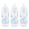 NUK Smooth Flow Anti-Colic Bottle, 10 oz, 3 Pack, 0+ Months, Blue