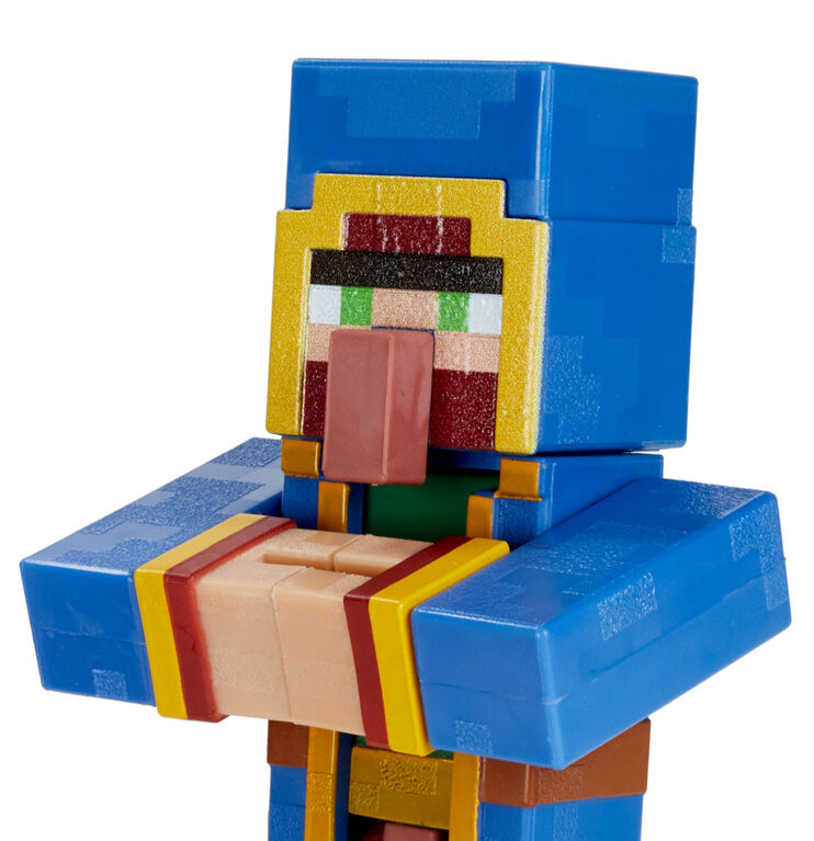 Minecraft Craft-A-Block Wandering Trader and Llama Figures