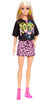 Barbie Fashionistas Doll with Long Blonde Hair Wearing "Rock" Graphic T-Shirt