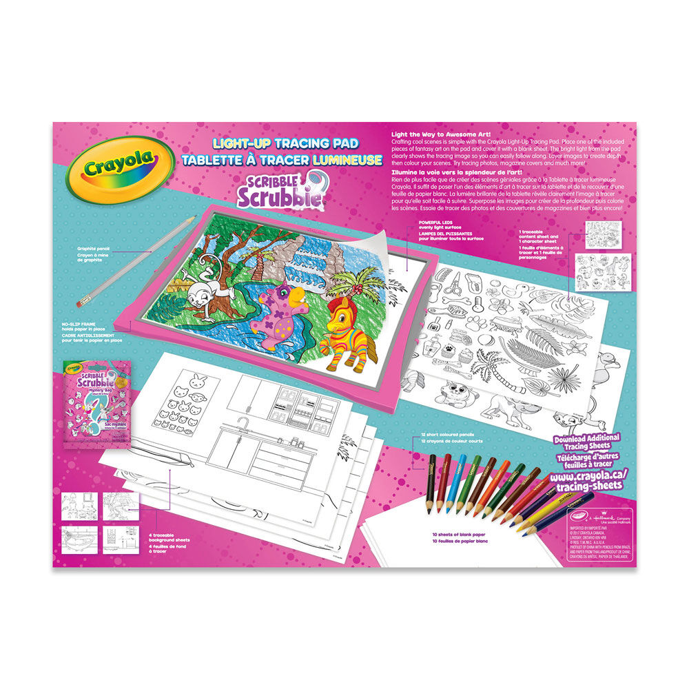 blue crayola light up tracing pad