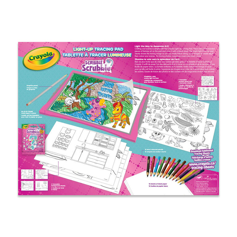 Crayola Scribble Scrubbie Pets Light Up Tracing Pad Toys R Us Canada