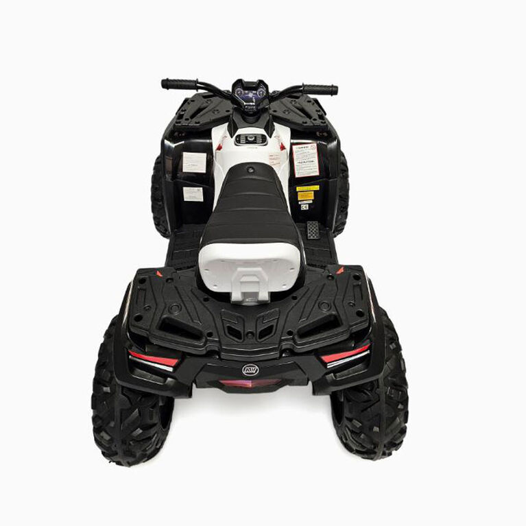 Quad ATV 4x4 am&eacute;lior&eacute; KIDSVIP 24 V Titan Edition - Blanc