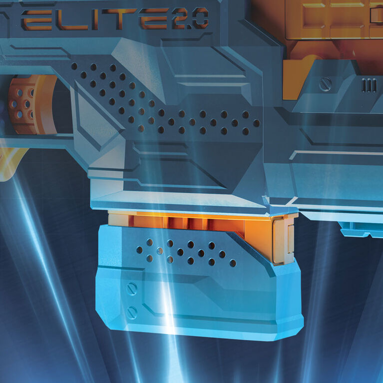 Nerf Elite 2.0 Phoenix CS-6 Motorized Blaster, 12 Official Nerf Darts, 6-Dart Clip, Scope, Tactical Rails, Barrel and Stock Attachment Points