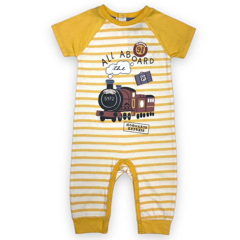 Harry Potter - Short Sleeve Romper - Yellow
