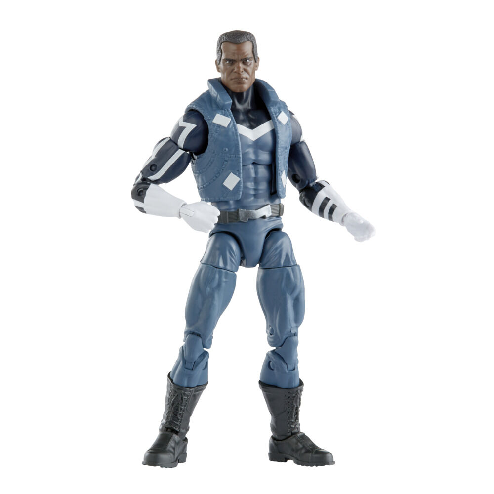 Marvel Legends Series Blue Marvel Ultimates Costume Action Figure 6 inch Collectible Toy 4 Accessories 1 Build A Figure Part
