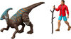 Jurassic World Rebirth Coffret fig. Reuben Delgado, Parasaurolophus