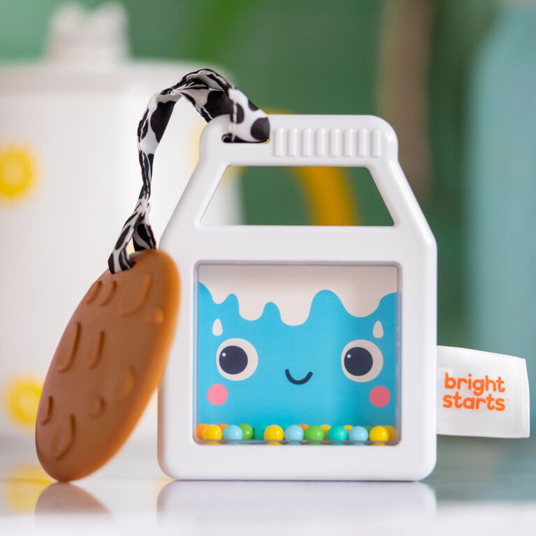 Bright Starts Cookies & Teethe  2-in-1 Rattle and Teether Toy