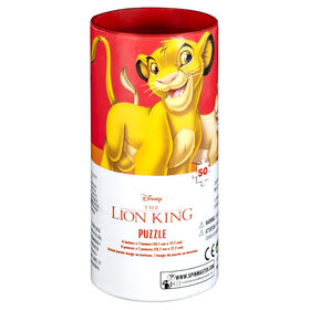 Puzzle Lion King 50 pi&egrave;ces dans un tube