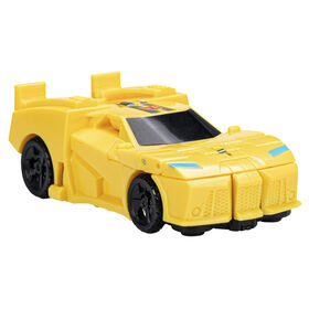 Transformers Toys EarthSpark 1-Step Flip Changer Bumblebee 4-Inch Action Figure, Robot Toys