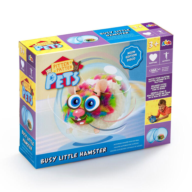 Pitter Patter Pets Busy Little Hamster Neon - Multi - English Edition - R Exclusive