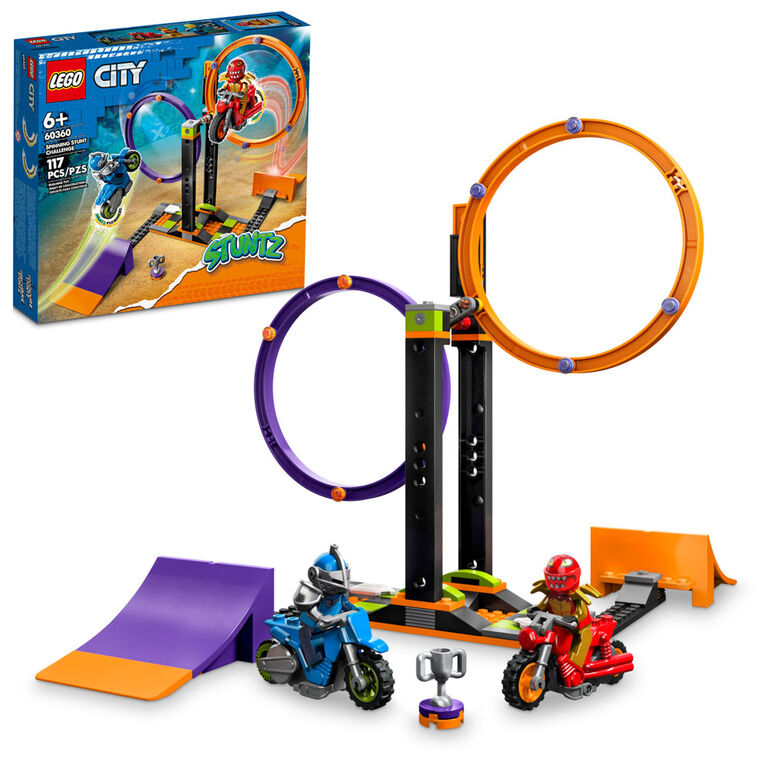 LEGO City Le défi de cascades tournoyantes 60360 Ensemble de jeu de construction (117 pièces)