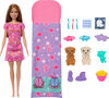 Barbie Doll & Puppy Slumber Party Playset with 2 Toy Dog Figures & 10+ Accessories, Color-Change