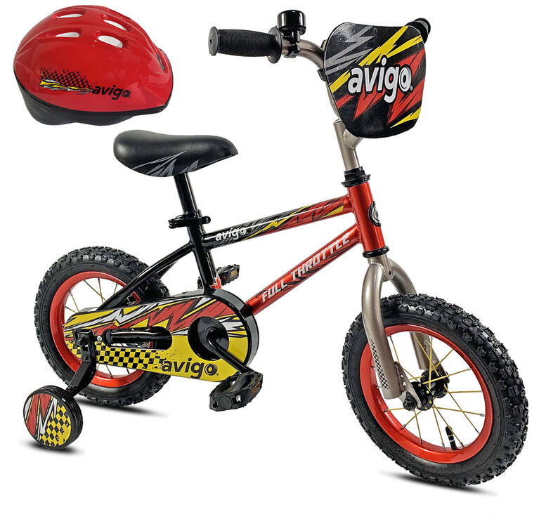 Avigo Full Throttle with Helmet - 12 inch Bike