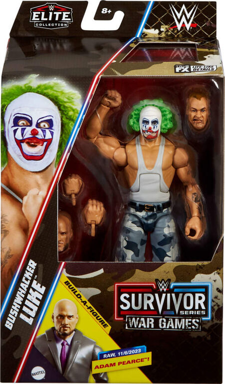 WWE Elite Collection Survivor Series Bushwhacker Luke Action Figure