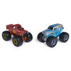 Monster Jam, Official Grave Digger vs. Grave Digger (1982 Retro) Color-Changing Die-Cast Monster Trucks, 1:64 Scale