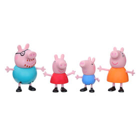 Peppa Pig Peppa's Adventures Peppa's Family Figure 4-Pack