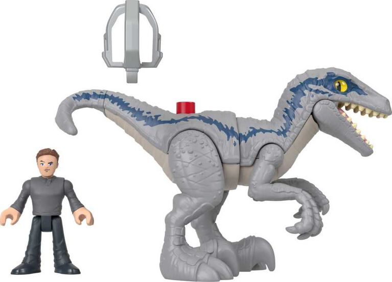 Fisher-Price Imaginext Jurassic World Dominion Blue and Owen Dinosaur Toy Set