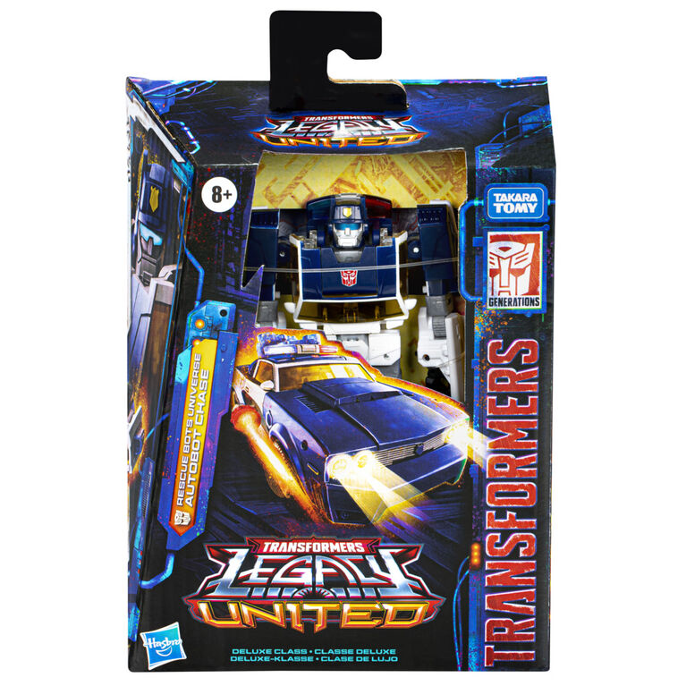 Transformers Legacy United Deluxe Class Rescue Bots Universe Autobot Chase Action Figure