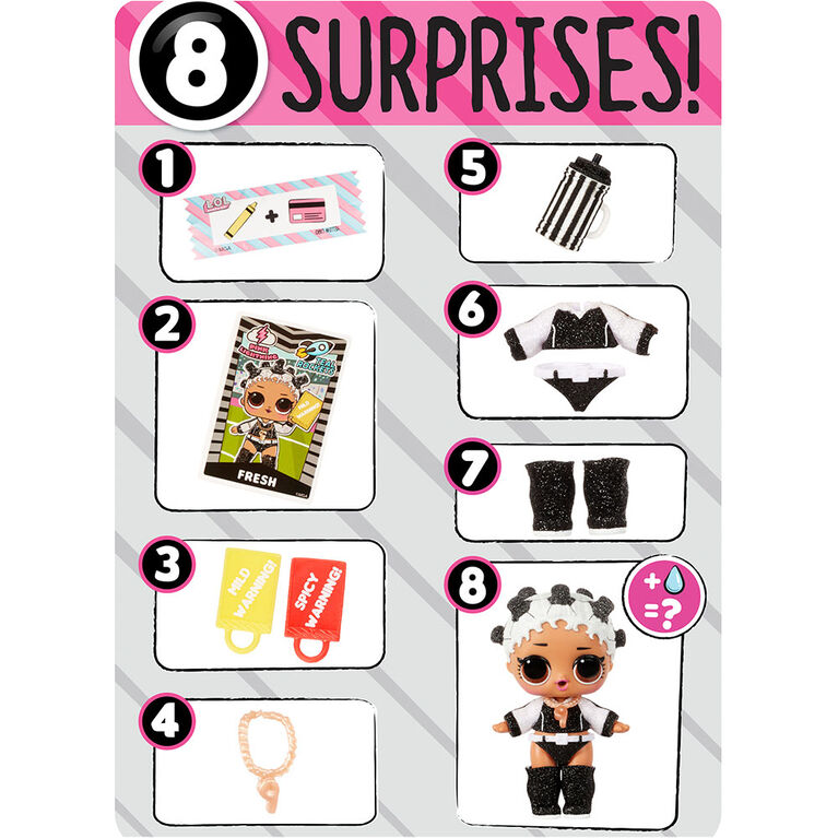 Poupées scintillantes sportives de l'équipe de soccer LOL Surprise All-Star B.B.s de la série 3 avec 8 surprises, accessoires, poupée surprise