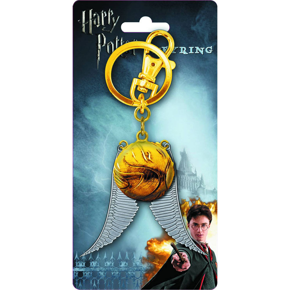 Harry Potter Golden Snitch Pewter Keyring English Edition