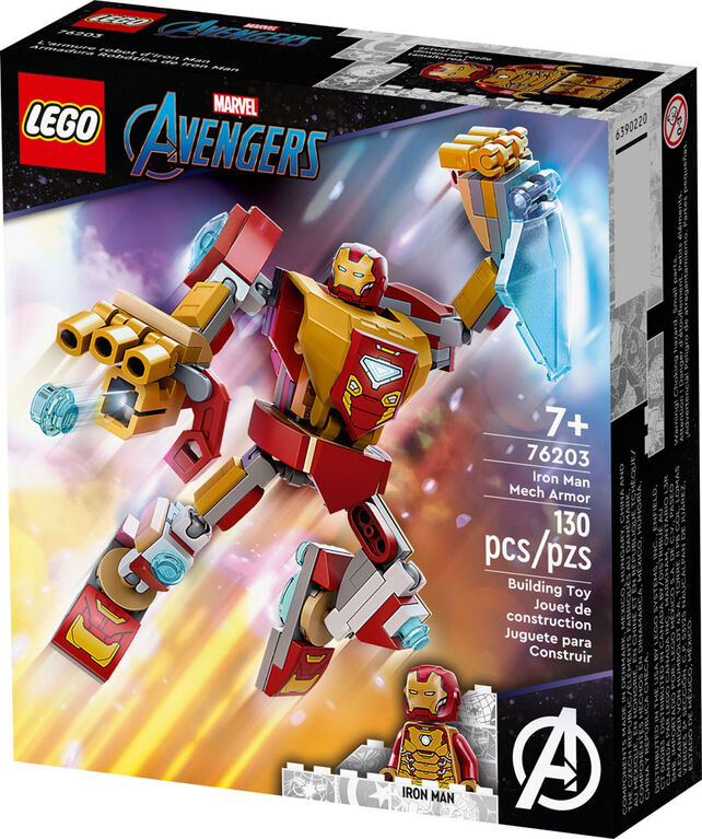 LEGO Marvel Iron Man Mech Armor 76203 Building Kit (130 Pieces)