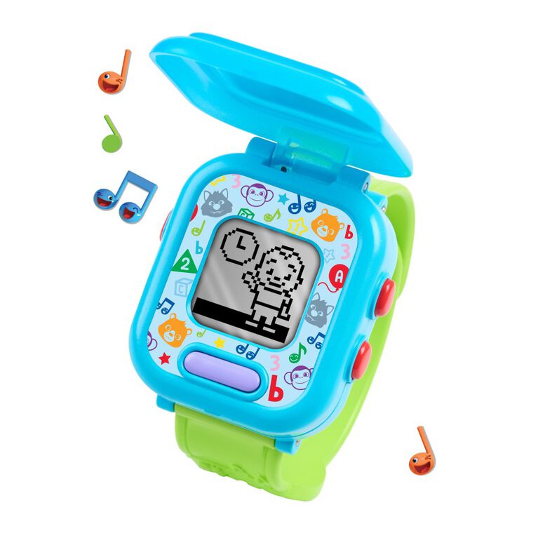 Montre Connectée de JJ d'Apprentissage CoComelon pour les Enfants avec 3 Jeux Educatifs, Alarme et Chronomètre