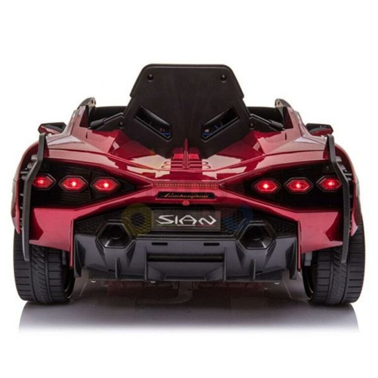 KidsVip 12V Kids & Toddlers 4WD Lamborghini Sian Ride on Car w/Remote Control - Red