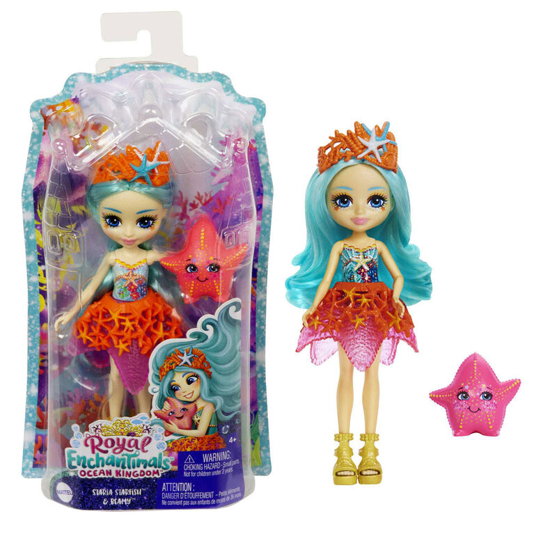 Royal Enchantimals Ocean Kingdom Staria Starfish and Beamy Doll - R Exclusive