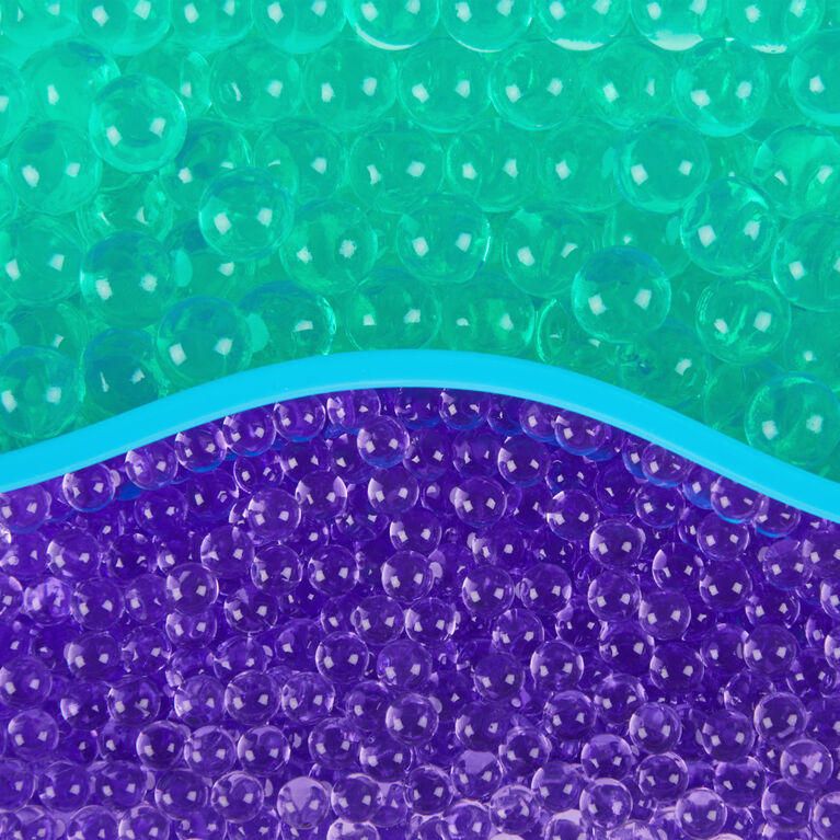 Orbeez, One and Only Micro Mix, Plus de 2 000 mini-billes violettes et 500 billes d'eau bleu turquoise, outil de tri