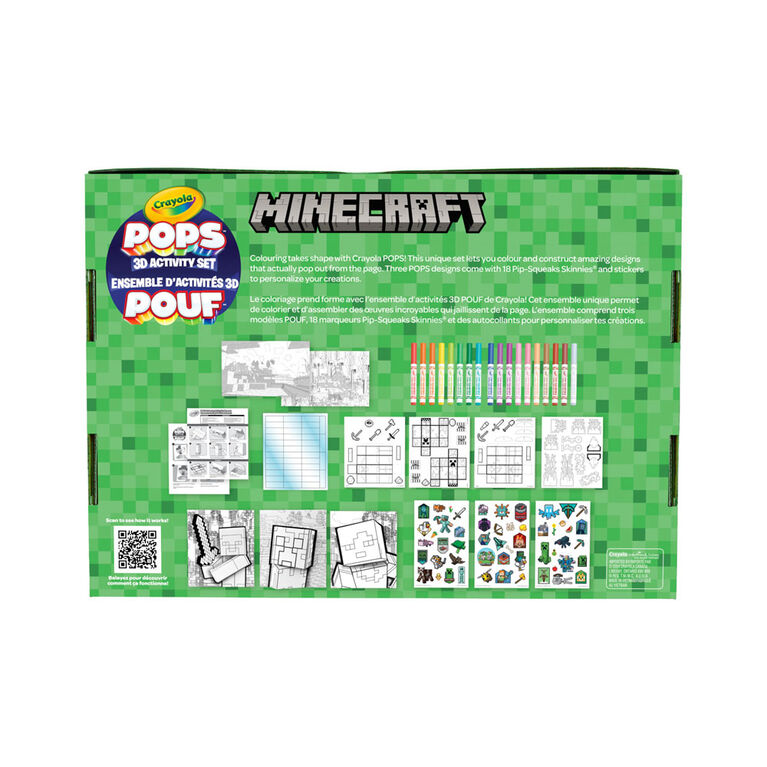 Crayola POPS 3D Minecraft Activity Set