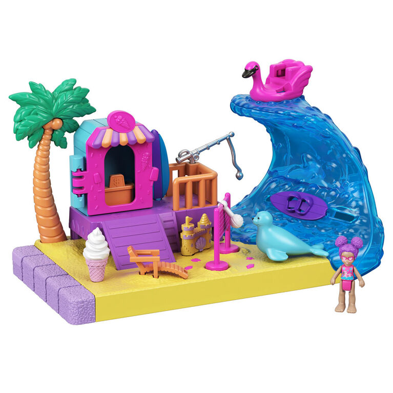 Polly Pocket Pollyville Sunshine Beach Playset