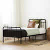 Hankel Twin Metal Platform Bed Black