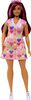 Barbie-Barbie Fashionistas 207-Poupée mèches roses et robe à coeurs