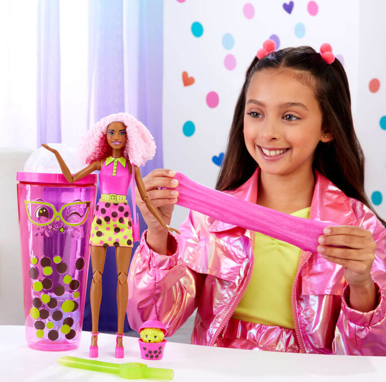 Barbie Pop Reveal Bubble Tea Series Doll & Accessories Set with Berry Bliss Scented Fashion Doll