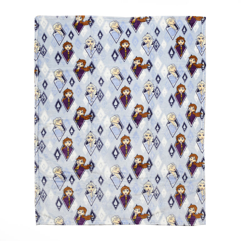 Disney Frozen 2 Piece Throw and Cushion Set