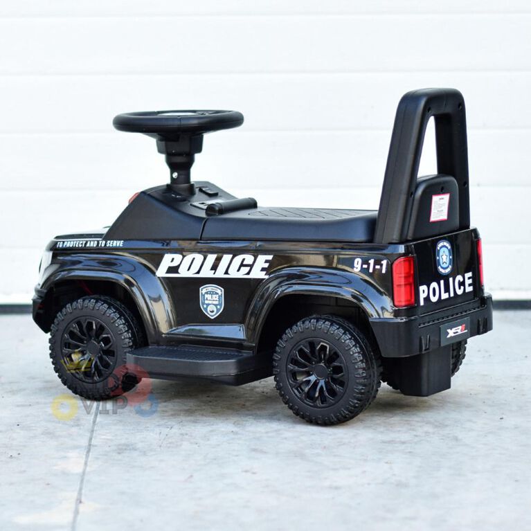 KIDSVIP 3-IN-1 Toddlers' Police Edition 6V Electric Ride-On and Push Car