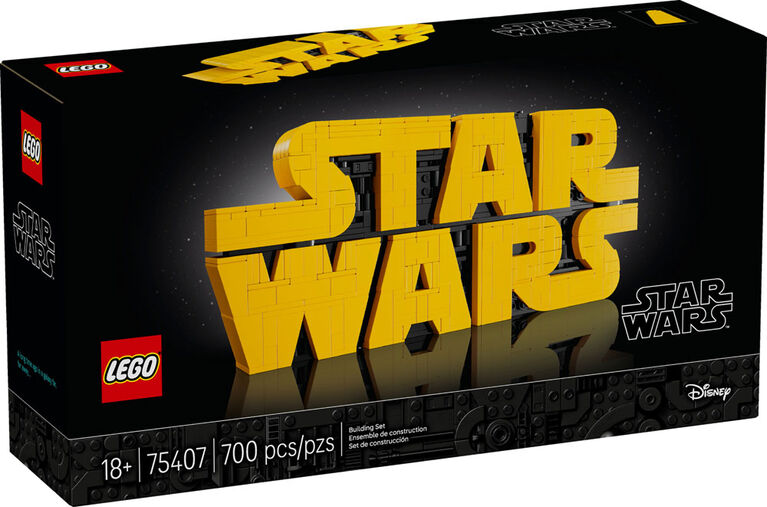 LEGO Star Wars Le logo Star Wars en briques, Logo, Ensemble de modèle à construire pour adultes, Décoration 75407