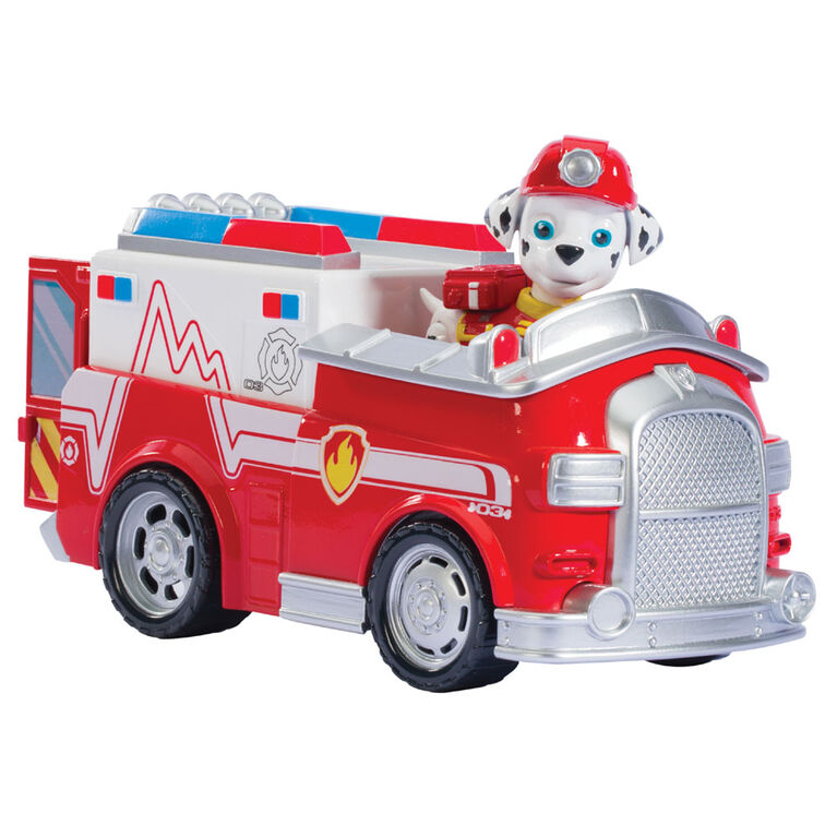 Pat'Patrouille - Camion de pompiers, véhicule et figurine Marcus