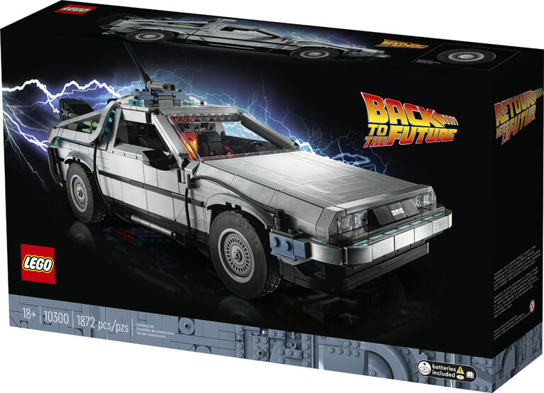 LEGO Back to the Future Time Machine 10300 Building Kit for Adults (1,856 Pieces)