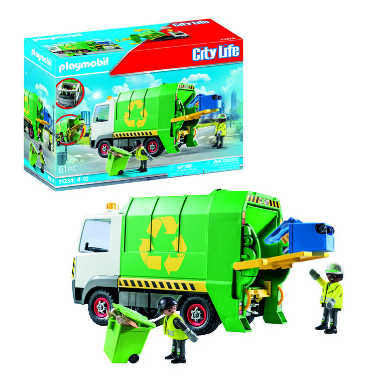 PLAYMOBIL City Life 70200 Camion de recyclage des ordures - Playmobil