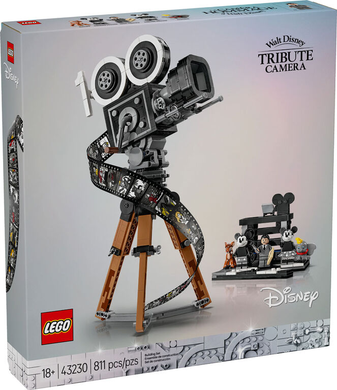 LEGO Disney Walt Disney Tribute Camera 43230 Building Kit; Disney's 100th Anniversary Set for Adult Fans (811 Pieces)