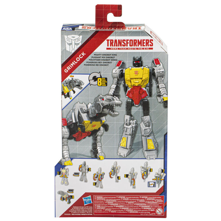 Transformers Toys Authentics Titan Changers Grimlock Action Figure - For Kids Ages 6 and Up, 11-inch