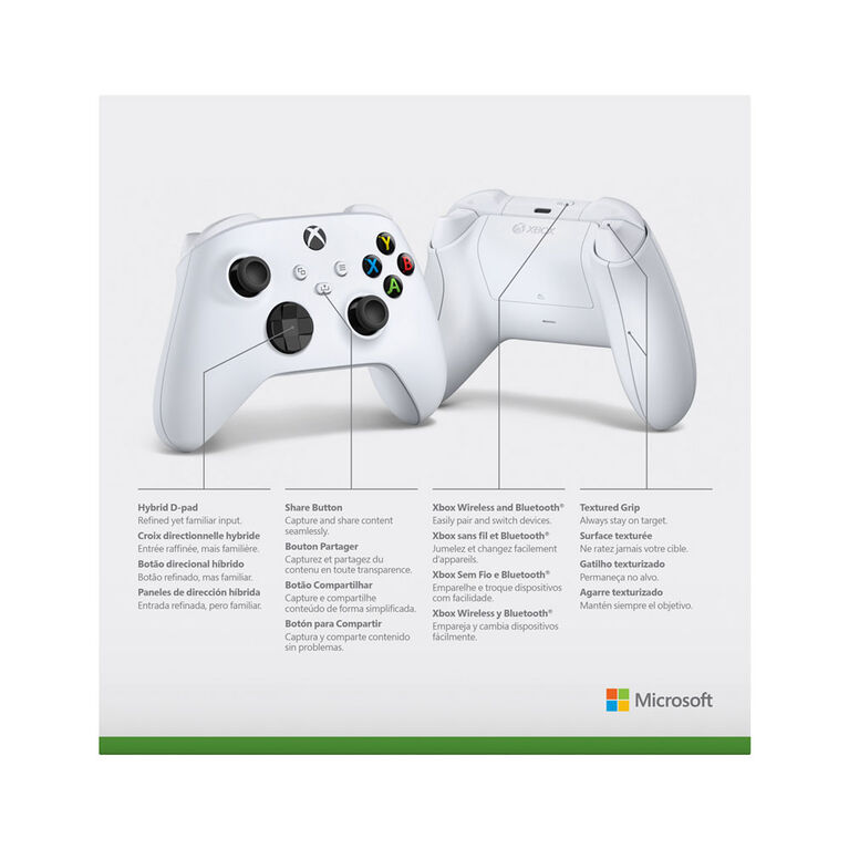 XBSX Wireless Controller Robot White