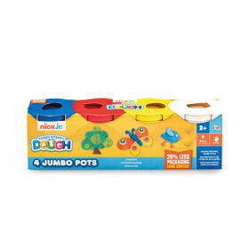 Assortiment de 4 pots jumbo Nick Jr. Ready Steady Dough - Notre exclusivité - les motifs peuvent varier